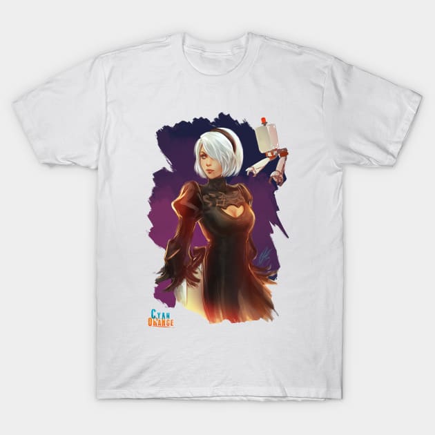 2B Doodle T-Shirt by Cyan-Orange